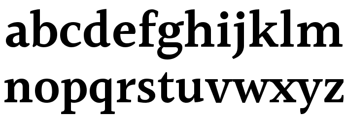Halant SemiBold Font LOWERCASE