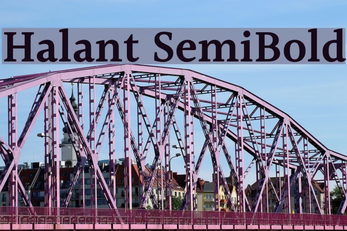 Halant SemiBold Example 1