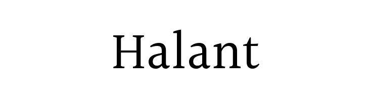 Halant 字体