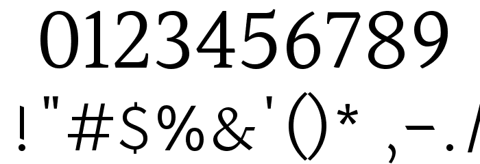 Halant Font OTHER CHARS