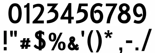 HalbfetteSecession Font OTHER CHARS