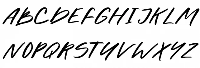 Halbrein Schriftart Groß