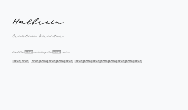 Halbrein Business Card