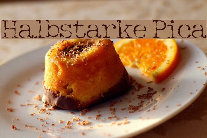 Halbstarke Pica Font examples