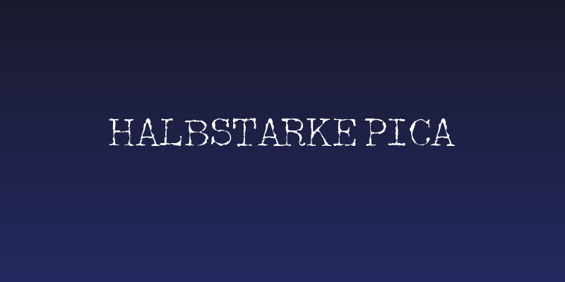 Halbstarke Pica Social Header