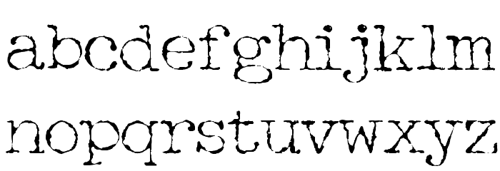 Halbstarke Pica Font LOWERCASE