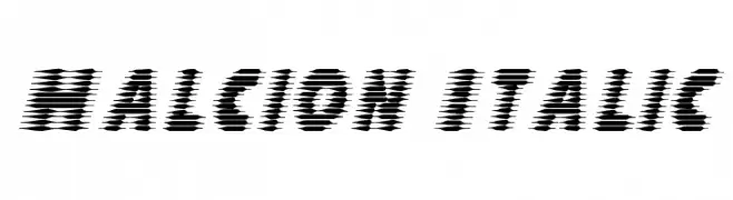 Halcion Italic  Fuentes Gratis Descargar