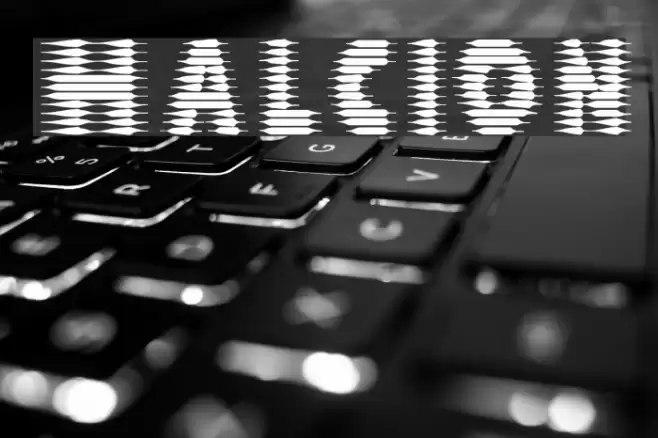 Halcion Font examples