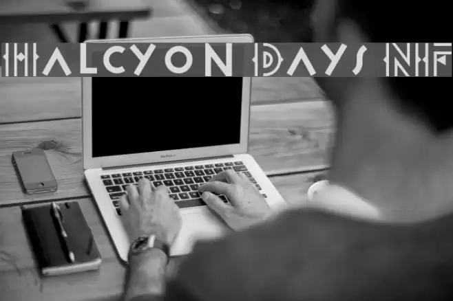 Halcyon Days NF Schriftart examples