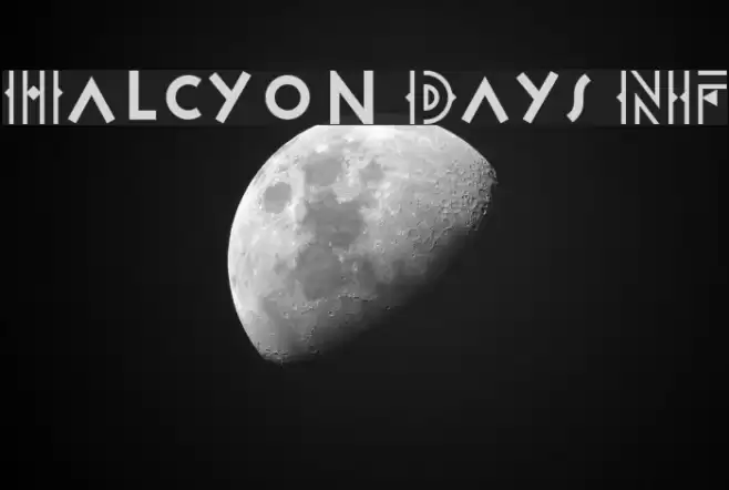 Halcyon Days NF Schriftart examples