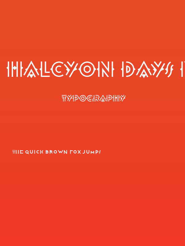 Halcyon Days NF Poster