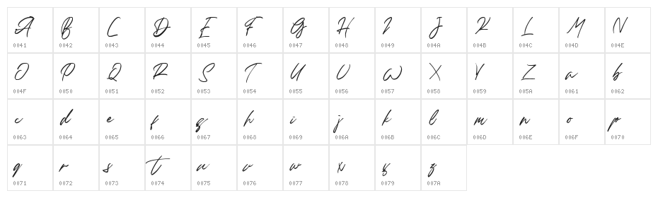 Halcyon FREE Character Map