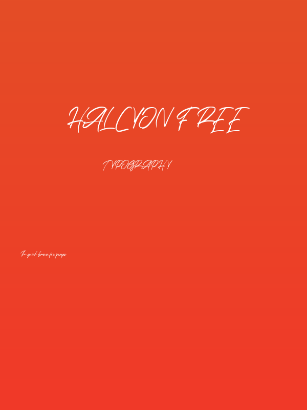 Halcyon FREE Poster