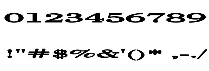 Halcyonia Superwide Font OTHER CHARS