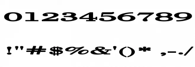 Halcyonia Superwide Font OTHER CHARS