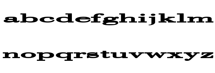 Halcyonia Superwide Font LOWERCASE