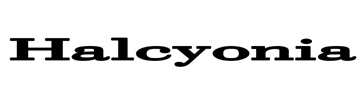 Halcyonia  免费字体下载
