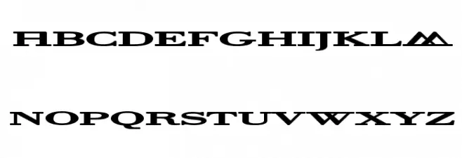Halcyonia Font UPPERCASE