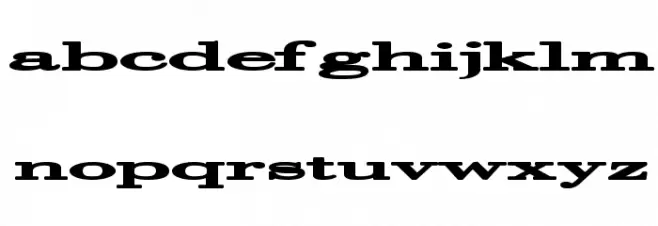 Halcyonia फ़ॉन्ट लोअरकेस