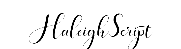 HaleighScript  لخطوط تنزيل