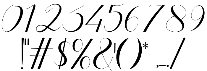 HaleighScript Font OTHER CHARS