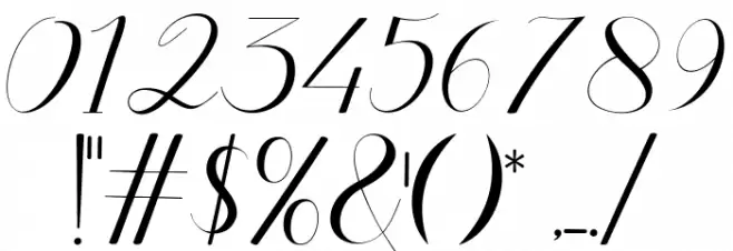 HaleighScript Font OTHER CHARS