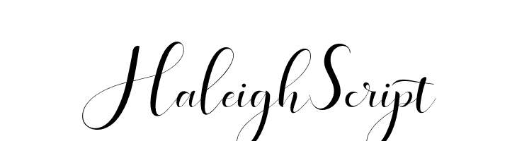 HaleighScript  नि: शुल्क फ़ॉन्ट्स डाउनलोड
