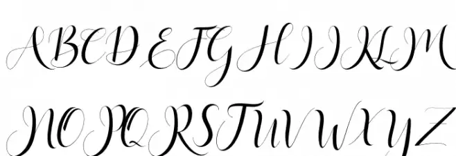 HaleighScript Schriftart Groß