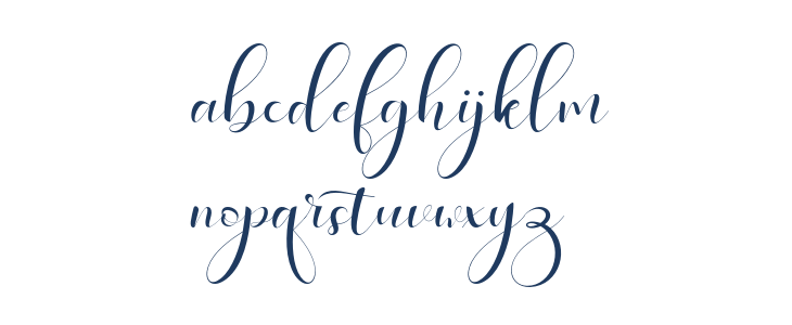 HaleighScript Lowercase