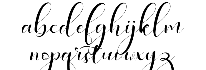HaleighScript Font LOWERCASE