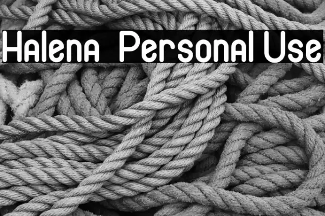 Halena - Personal Use Font examples