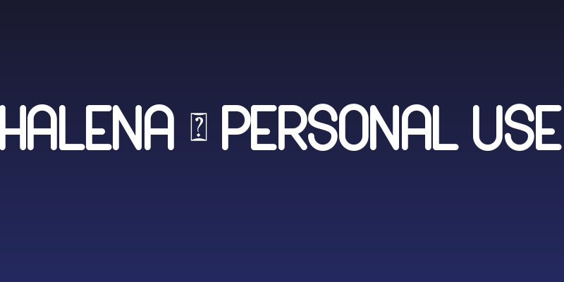 Halena - Personal Use Social Header