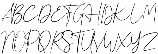 Halentine Font UPPERCASE