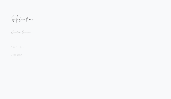 Halentine Business Card