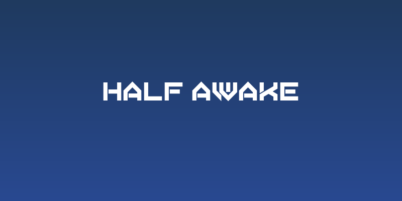 Half Awake Social Header