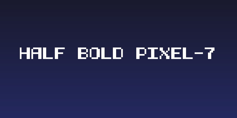 Half Bold Pixel-7 Social Header