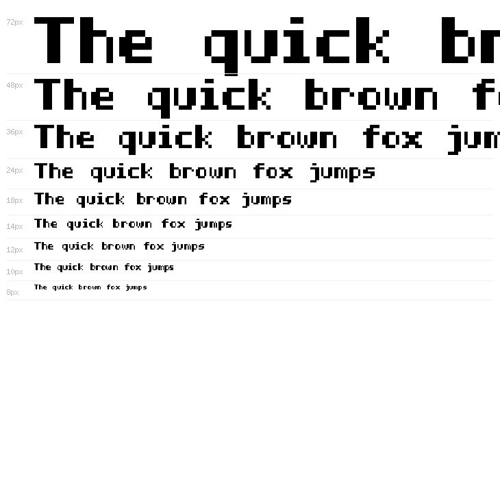 Half Bold Pixel-7 Waterfall