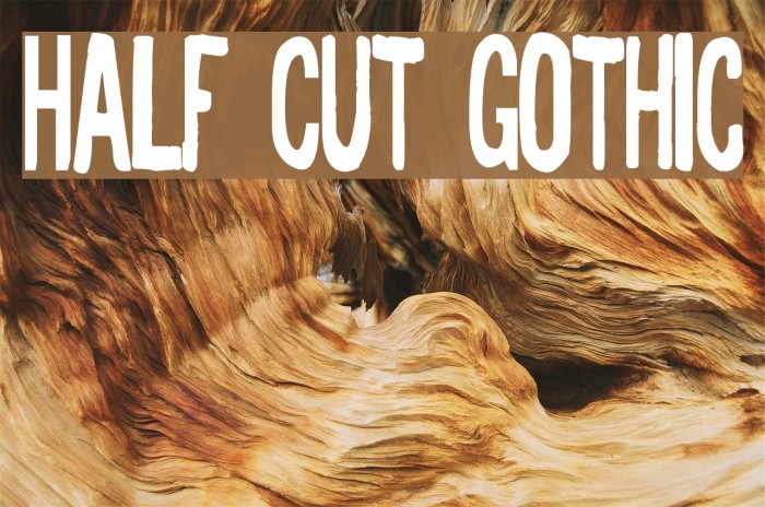 Half Cut Gothic Example 3