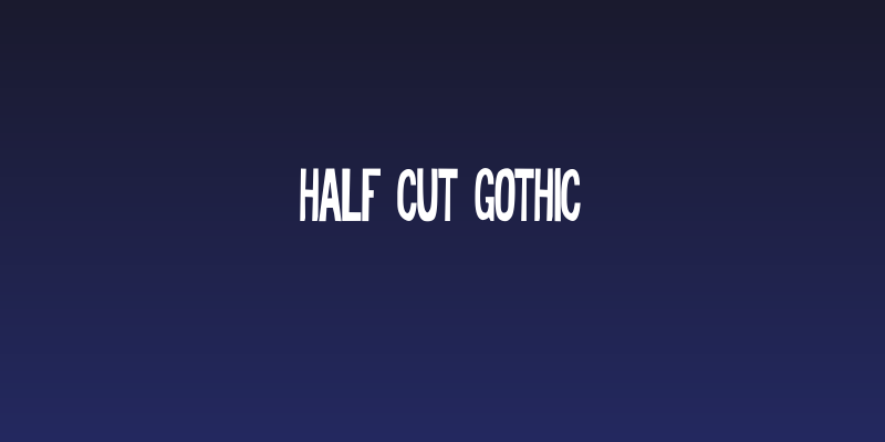 Half Cut Gothic Social Header