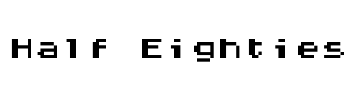 Half Eighties  フリーフォントのダウンロード