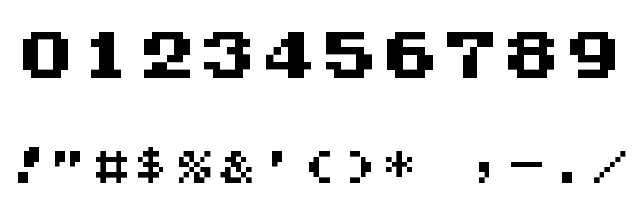 Half Eighties Font OTHER CHARS