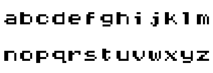 Half Eighties Font LOWERCASE