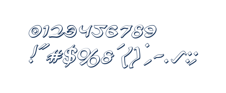 Half-Elven 3D Italic Other Characters