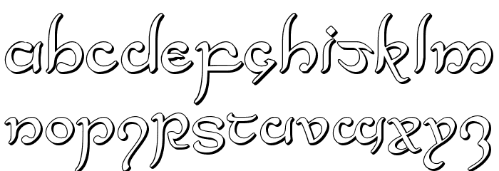 Half-Elven 3D Regular Font - FFonts.net