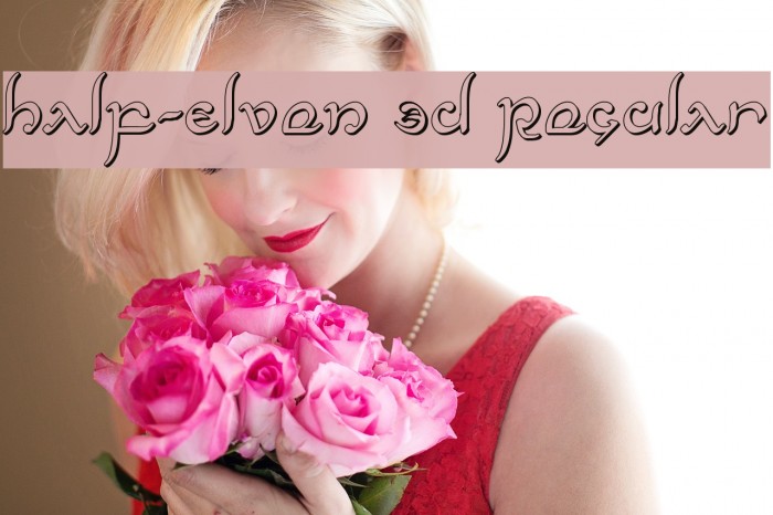 Half-Elven 3D Regular Font examples