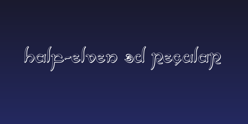 Half-Elven 3D Regular Social Header