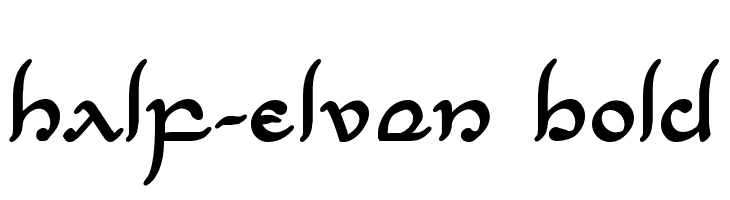 Half-Elven Bold  لخطوط تنزيل