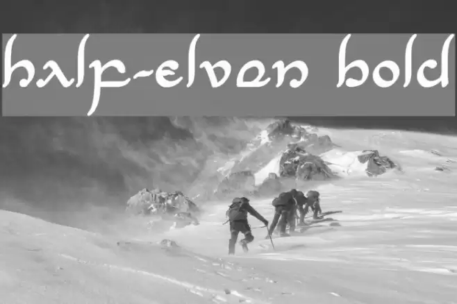 Half-Elven Bold Font examples