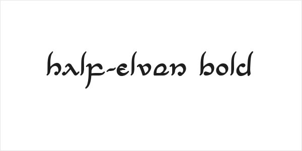 Half-Elven Bold Logo