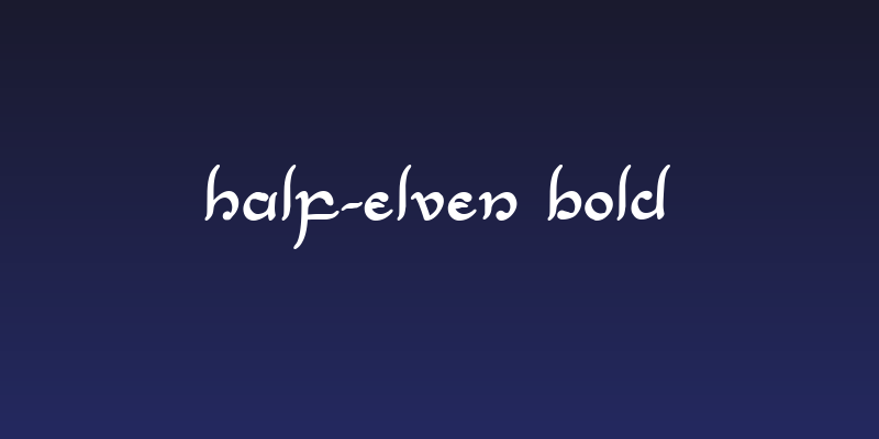 Half-Elven Bold Social Header